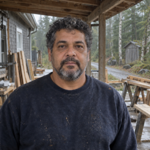 AI-generated portrait of Tomas Silva, a fictional adult resident of Pinehaven in Lumina City, Nova Scotia.